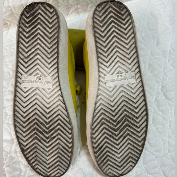 Banana Republic leather sneakers, lime - Picture 7 of 8